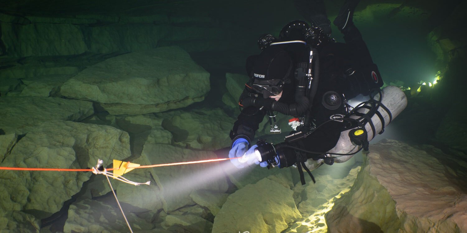 Cave Diving in Ressel, France
