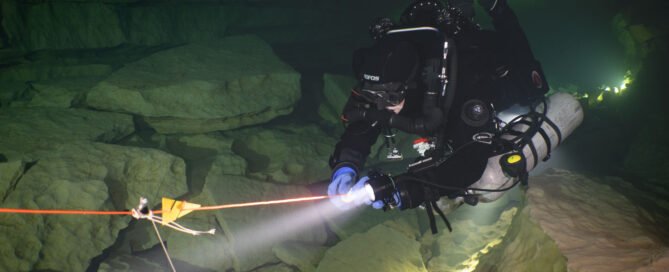 Cave Diving in Ressel, France