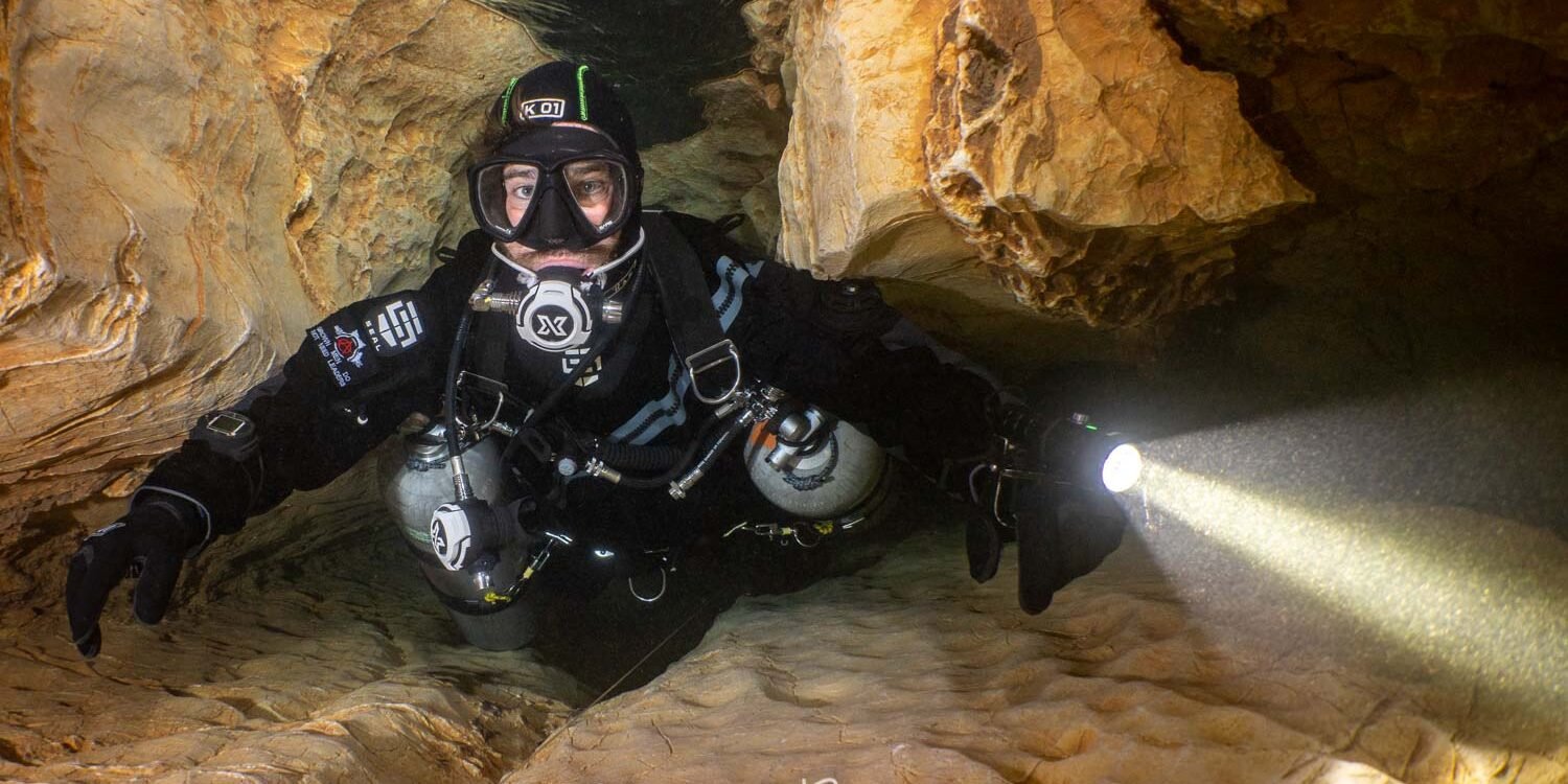 Cave Diving in Marchepied, France