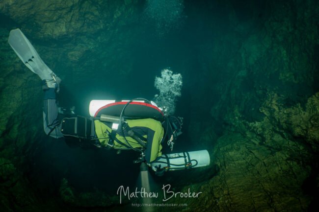 Cave Diving in Font Estramar, France